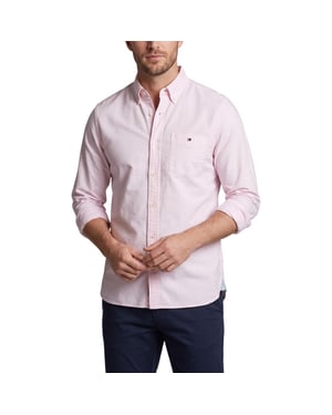 TOMMY HILFIGER Mens Shirts Regular Fit Oxford Long Sleeve Casual Cotton Formal