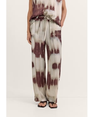 Bugatti Damen Vrijetijdsbroek met grafische print van viscose