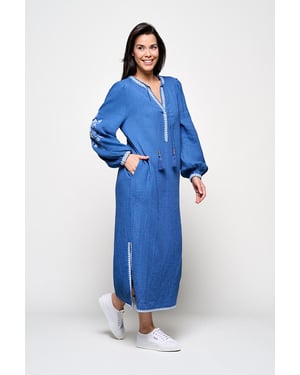 Caroline Tensen Como Jurk Blauw