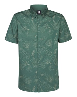 Petrol Industries - Heren All-over print overhemd Scout - Groen