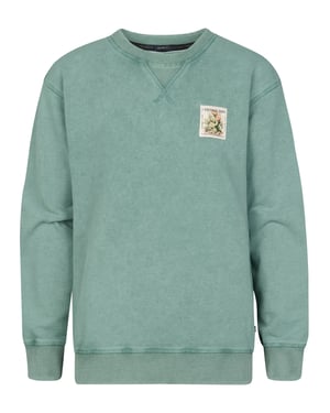 Petrol Industries - Jongens Bedrukte sweater met ronde hals Ranchero - Groen
