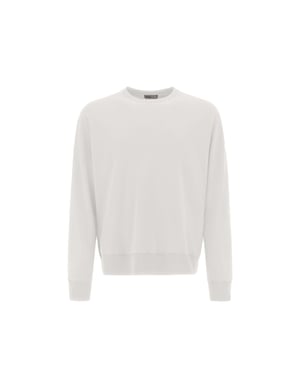Herno Bomull Crew Neck Sweatshirt