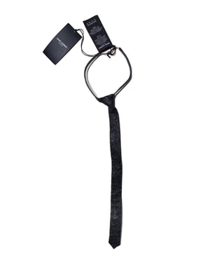 Saint Laurent, gebroken leren strikcollier