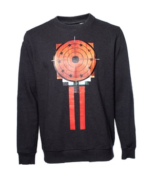 Givenchy, Grijze crewneck trui met print