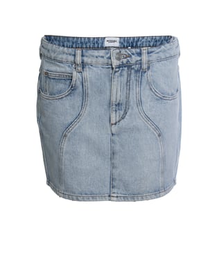 Isabel Marant, blue mini denim skirt
