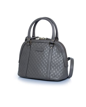 Gucci, Microguccissima dome in grey