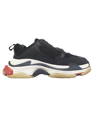 Balenciaga Triple S Sneakers in Black Polyester