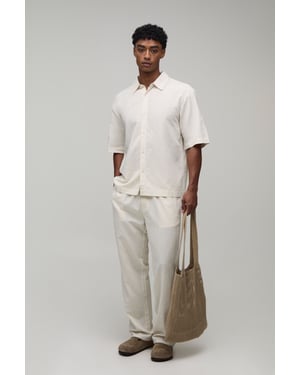 Oversized Half Sleeve Fruit Print Shirt and Relaxed Trouser Set