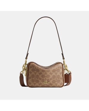 Mini Carey Crossbody Bag In Signature Canvas