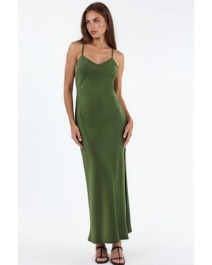 Satin Midi-jurk