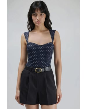 Hoge Taille Wijde Pijpen Mini Shorts