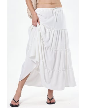 Basis Plissé Maxi Rok