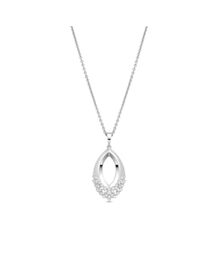 Luxenter Ketting in Brilliant Metal Alloy en Zirconia Rhodium afwerking - Liwen