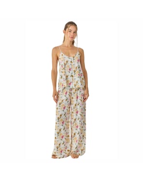 Women's Summer Pyjamas with Straps and Flowy Long Pants JJB30