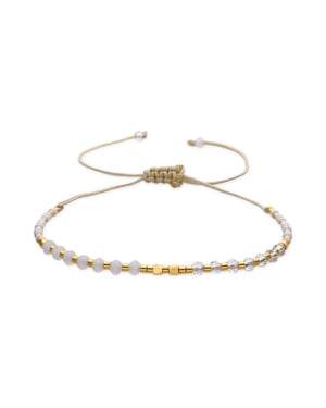 Luxenterarmband med svart kristall 18k guldfinish - Anlako