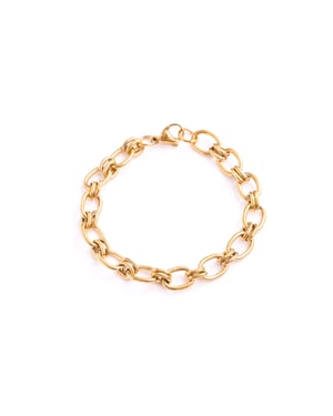 Luxenter Armband met 18-karaats geelgouden afwerking - Hataj