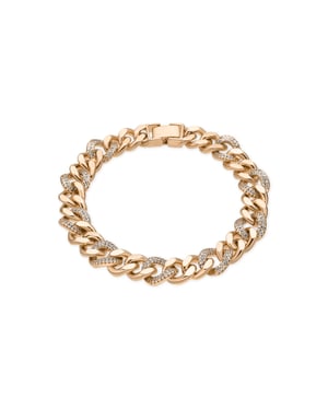 Luxenter Armband met 18-karaats geelgouden afwerking en schitterende zirkonia - Sarva
