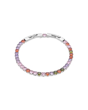 Luxenter Bracelet i Miotal Alloy agus Multicolor Zirconia críochnaithe i Róidiam - Frede