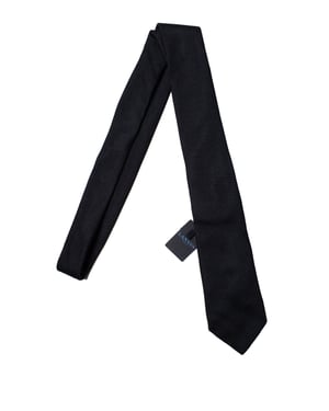 Lanvin, svart strukturerad slips