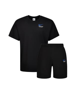 Nike Athletic T-Shirt and Shorts Set Black