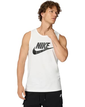 Nike Air Mens Athletic White Vest Tank Top