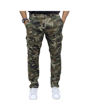 Mens Cargo Trousers Camouflage Combat Pants