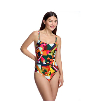 Women's Swimsuit Straight Neckline Bathing Suit W260181