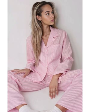 Striped Cotton Pajama Set