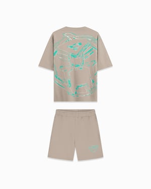 Black Bananas Kinderen Huge Sketch Twin Set, Zand