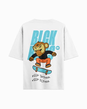 Black Bananas Kinderen Keep Flying T-shirt, Gebroken wit