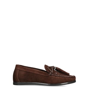 Suede Yaira Brown Suede Loafers