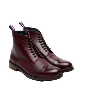 Ben Sherman Harrington Brush Off Leder Herenschoenen Bordeaux
