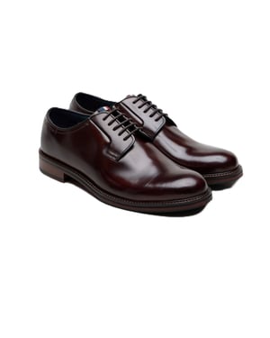 Ben Sherman Hoxton Brush Off Leer Heren Bruine Veterschoenen