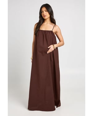 Maternity Volume Pocket Maxi Dress