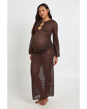Maternity O-ring Detail Beach Dress