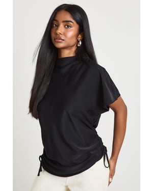 Loose Ruched Side Body Top