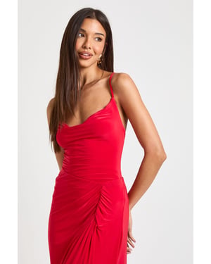 Slinky V Neck Strappy Bodysuit