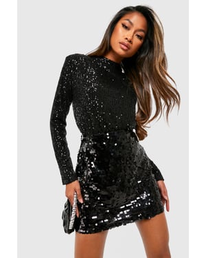 High Neck Sequin Bodysuit