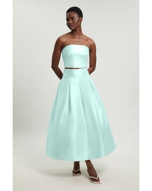 Forever Twill Woven Prom Maxi Skirt