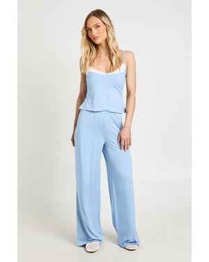 Petite Contrast Cami & Trouser Set