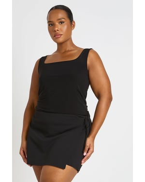 Plus Wrap Detail Skort