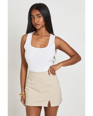 Split Front Mini Skort