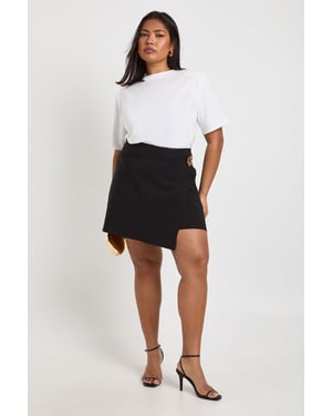 Plus Trim Detail Bengaline Skort
