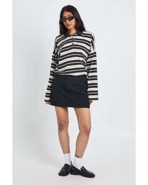 Tall Seam Detail Fitted Skort