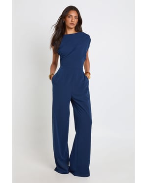 Tall Asymmetric Wide Leg Jumpsuit
