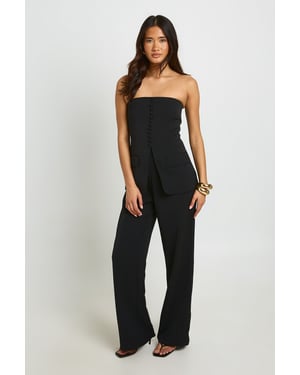 Tailored Bandeau Wide Leg Jumpsuit