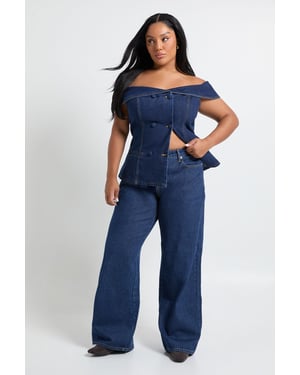 Plus Wide Leg Jean
