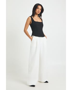 Petite Tailored Wide Leg Trouser