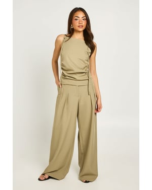 Tailored Wide Leg Trousers