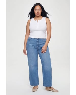 Plus Basics High Waist Boyfriend Jean